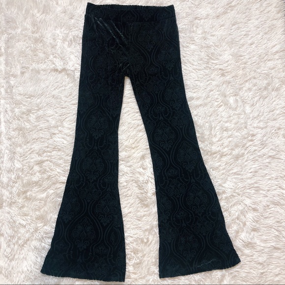 Forever 21 Pants - Forever 21 black velvet flare pants medium Forever 21 Pants - Forever 21 black velvet flare pants medium